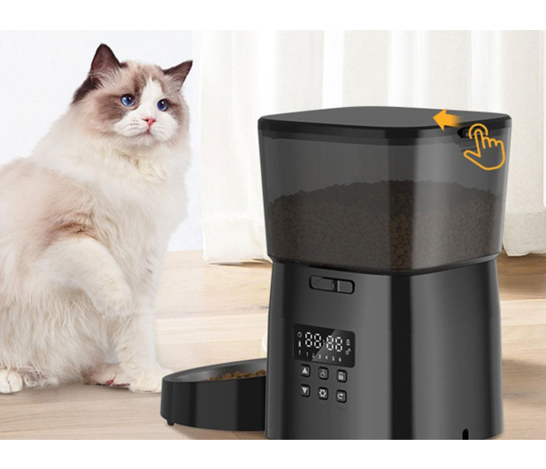 Rojeco INTELIGENTNY DOZOWNIK KARMY 2L PET FEEDER BUTTON VERSION - 1514975 - zdjęcie 3